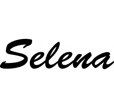Selena - Schriftzug aus Buchenholz