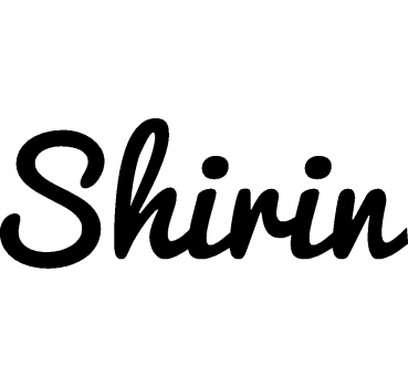 Shirin - Schriftzug aus Buchenholz