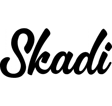 Skadi - Schriftzug aus Buchenholz