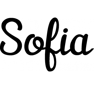 Sofia - Schriftzug aus Buchenholz