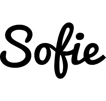 Sofie - Schriftzug aus Buchenholz