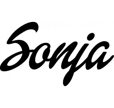 Sonja - Schriftzug aus Buchenholz