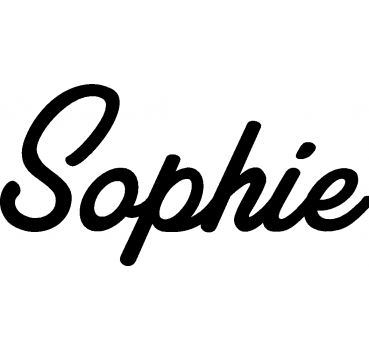 Sophie - Schriftzug aus Buchenholz