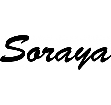 Soraya - Schriftzug aus Buchenholz