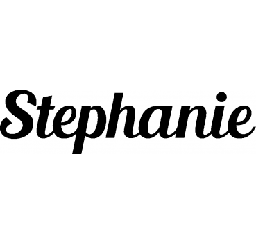 Stephanie - Schriftzug aus Buchenholz