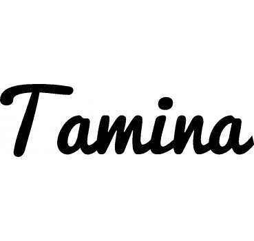 Tamina - Schriftzug aus Buchenholz