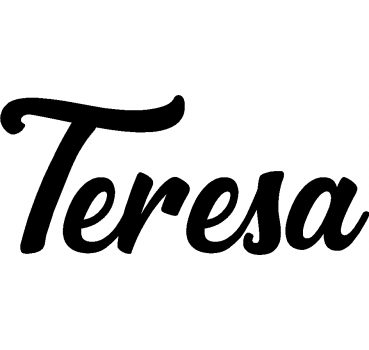 Teresa - Schriftzug aus Buchenholz