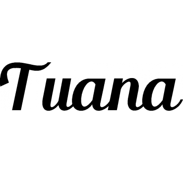 Tuana - Schriftzug aus Buchenholz