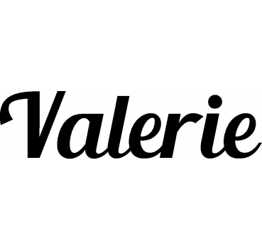 Valerie - Schriftzug aus Buchenholz