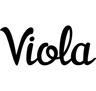 Viola - Schriftzug aus Buchenholz