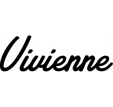Vivienne - Schriftzug aus Buchenholz