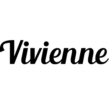 Vivienne - Schriftzug aus Buchenholz