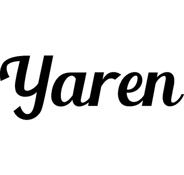 Yaren - Schriftzug aus Buchenholz