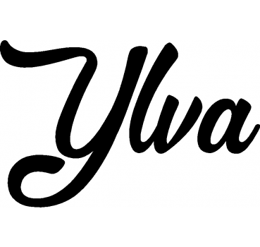 Ylva - Schriftzug aus Buchenholz