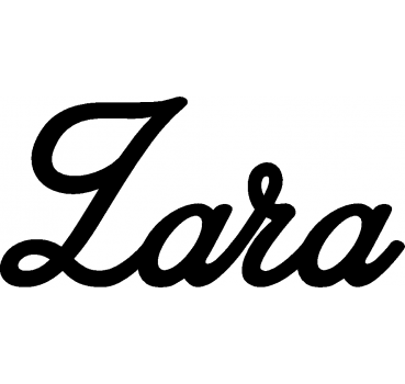 Zara - Schriftzug aus Buchenholz
