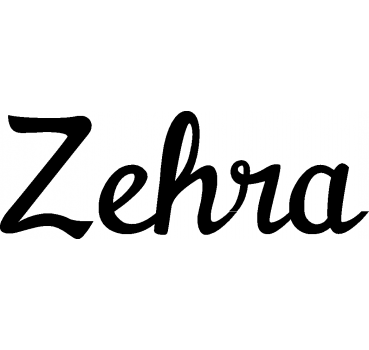 Zehra - Schriftzug aus Buchenholz