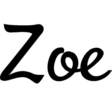 Zoe - Schriftzug aus Buchenholz