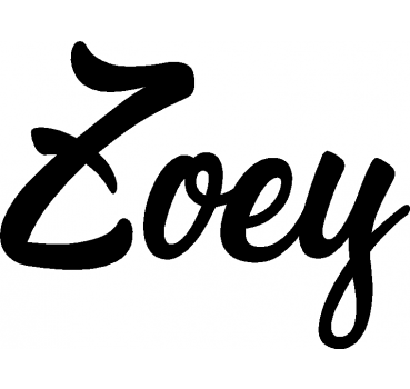 Zoey - Schriftzug aus Buchenholz