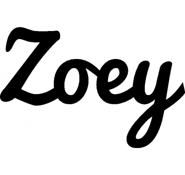 Zoey - Schriftzug aus Buchenholz