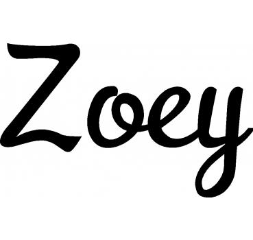 Zoey - Schriftzug aus Buchenholz