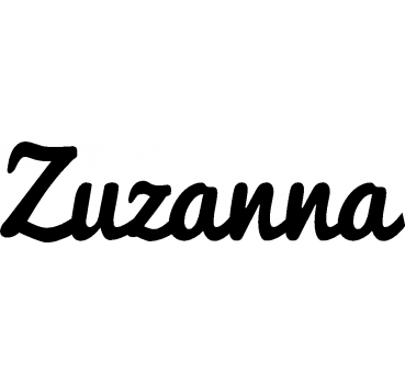 Zuzanna - Schriftzug aus Buchenholz
