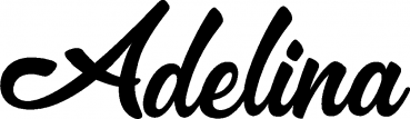 Adelina - Schriftzug aus Eichenholz