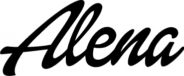 Alena - Schriftzug aus Eichenholz