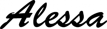 Alessa - Schriftzug aus Eichenholz