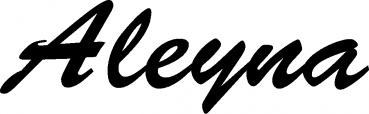 Aleyna - Schriftzug aus Eichenholz