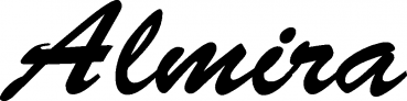 Almira - Schriftzug aus Eichenholz
