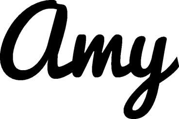 Amy - Schriftzug aus Eichenholz