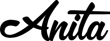 Anita - Schriftzug aus Eichenholz
