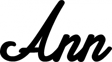 Ann - Schriftzug aus Eichenholz