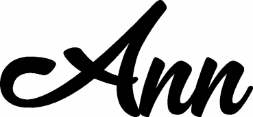 Ann - Schriftzug aus Eichenholz