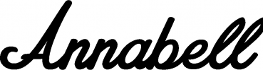 Annabell - Schriftzug aus Eichenholz