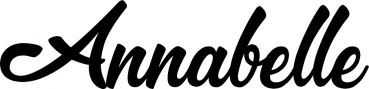 Annabelle - Schriftzug aus Eichenholz