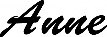 Anne - Schriftzug aus Eichenholz