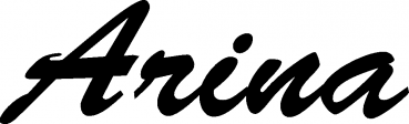Arina - Schriftzug aus Eichenholz