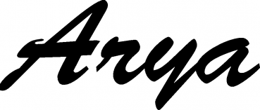 Arya - Schriftzug aus Eichenholz