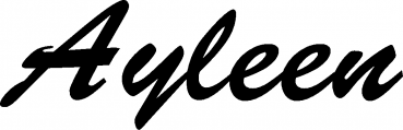 Ayleen - Schriftzug aus Eichenholz