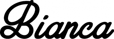 Bianca - Schriftzug aus Eichenholz
