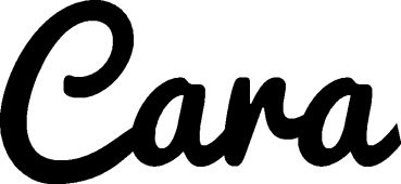 Cara - Schriftzug aus Eichenholz