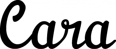 Cara - Schriftzug aus Eichenholz