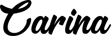 Carina - Schriftzug aus Eichenholz