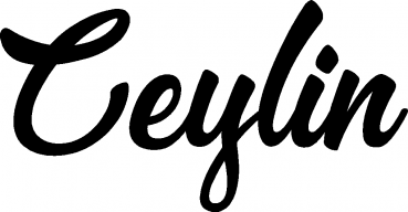 Ceylin - Schriftzug aus Eichenholz