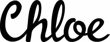 Chloe - Schriftzug aus Eichenholz