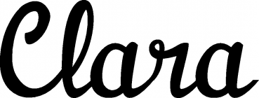 Clara - Schriftzug aus Eichenholz