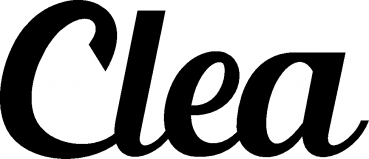 Clea - Schriftzug aus Eichenholz