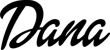 Dana - Schriftzug aus Eichenholz