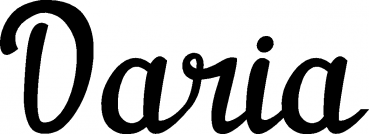 Daria - Schriftzug aus Eichenholz